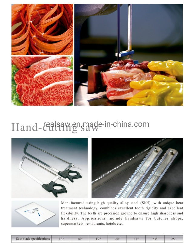 Cut Beef Pork Meat 1650mm Bone Saw Blades