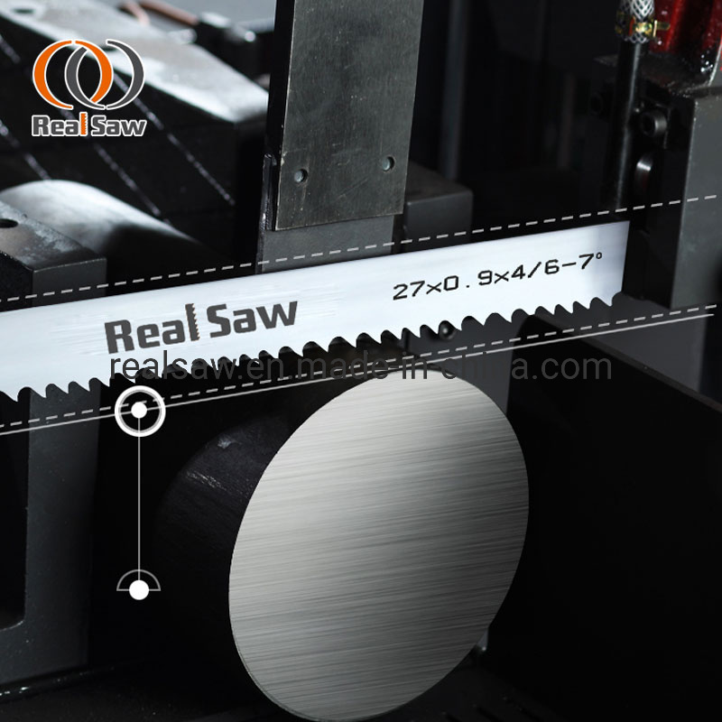 M51 Bimetal Band Saw Blade 27*0.9*5/8tpi for Stainless Steel Bar Cutting.