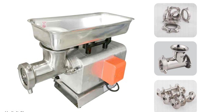 Commercial Kitchen Stainless Steel Electric Meat Grinder Mincer and Mixer Chicken Pork Fish Processing Machine